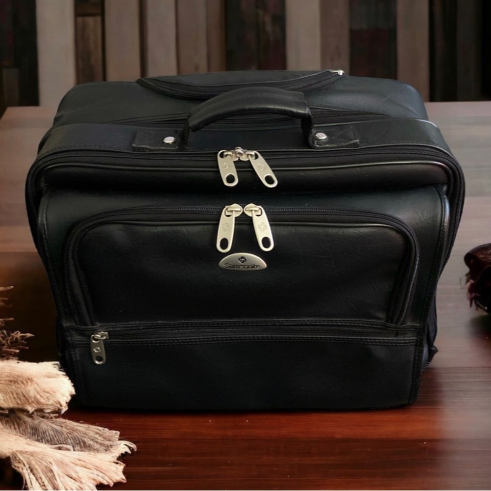 Samsonite  Black Two Wheeled Laptop/Office Bag